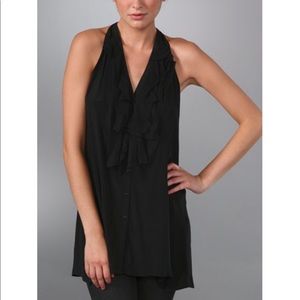 Vince Sleeveless Ruffle Top-XS